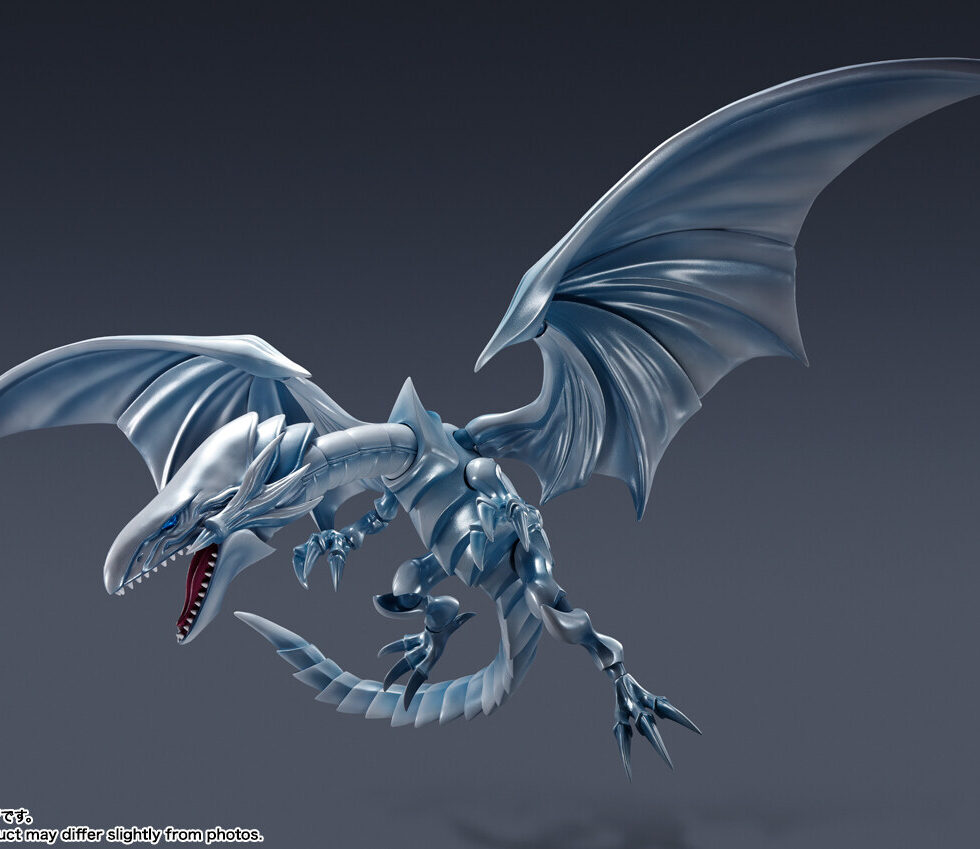 Figurine Dragon Blanc aux Yeux Bleus